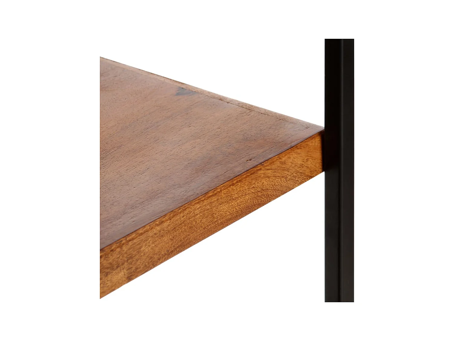 Boekenkast met 4 planken en 6 lades 122x36x181 cm Mangohout