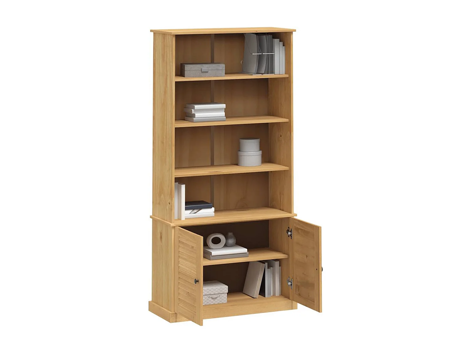 Libreria VIGO 85x35x170 cm in legno massello di pino