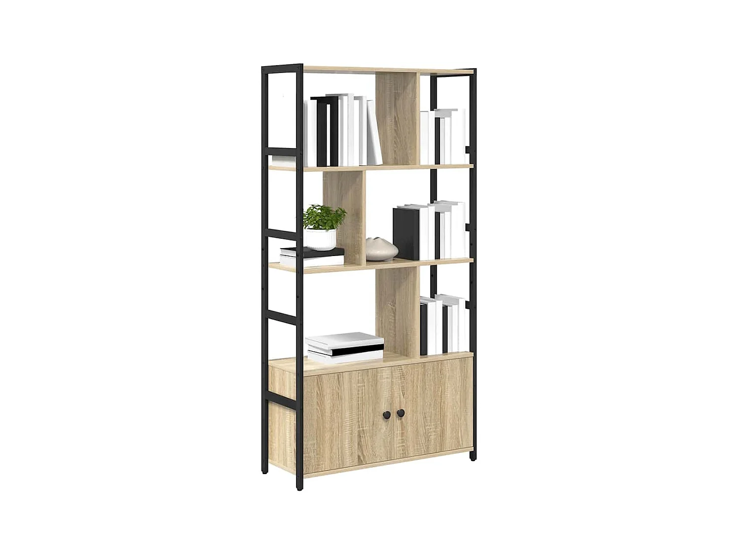 Étagère Chêne sonoma 80 x 30 x 155.5 cm Bois d'ingénierie