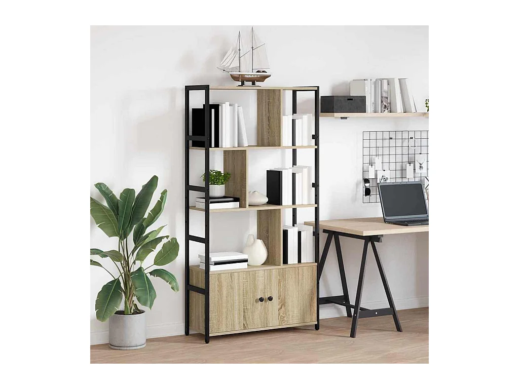 Étagère Chêne sonoma 80 x 30 x 155.5 cm Bois d'ingénierie