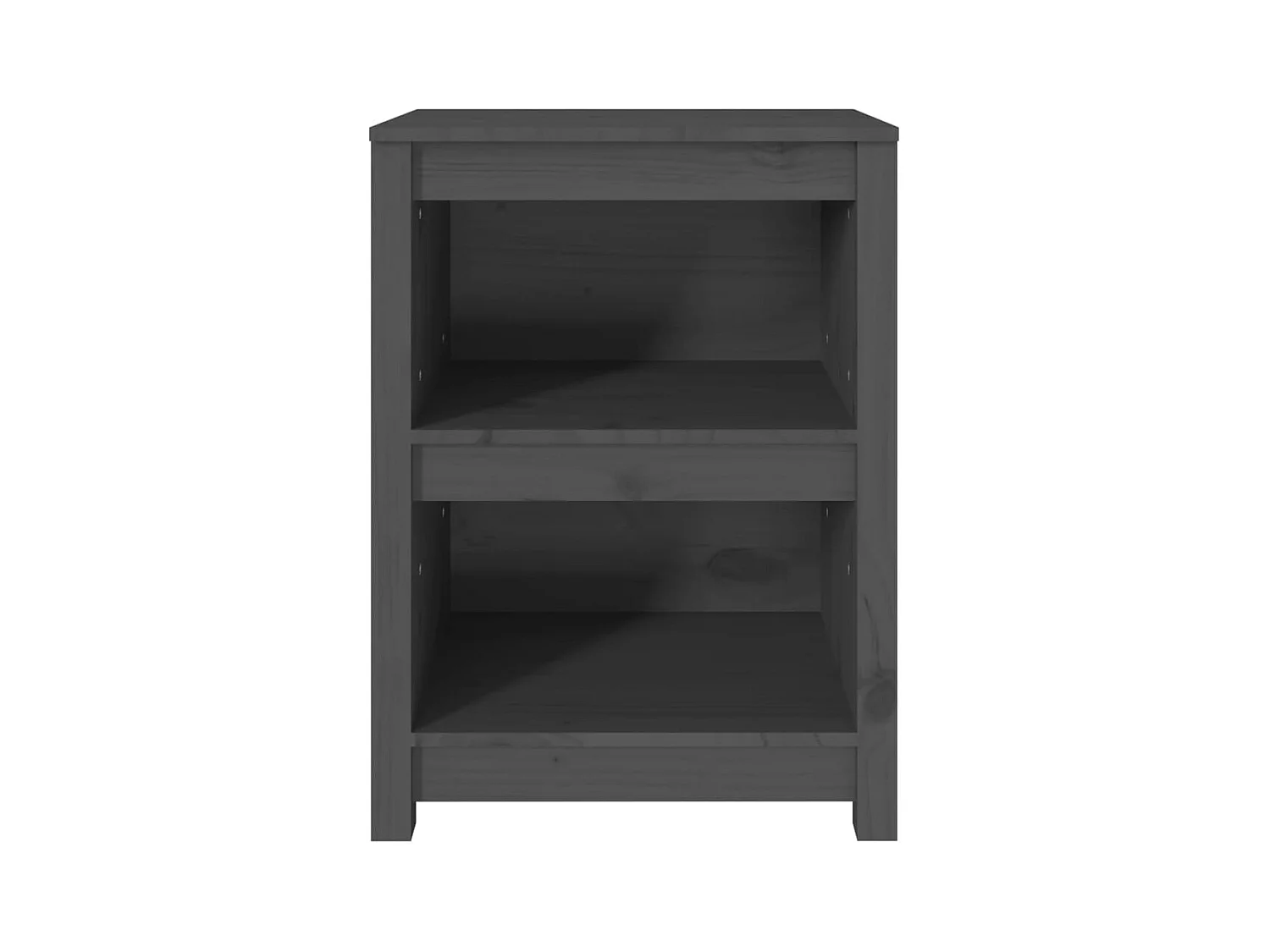 Bibliothèque Gris 50x35x68 cm Bois de pin massif