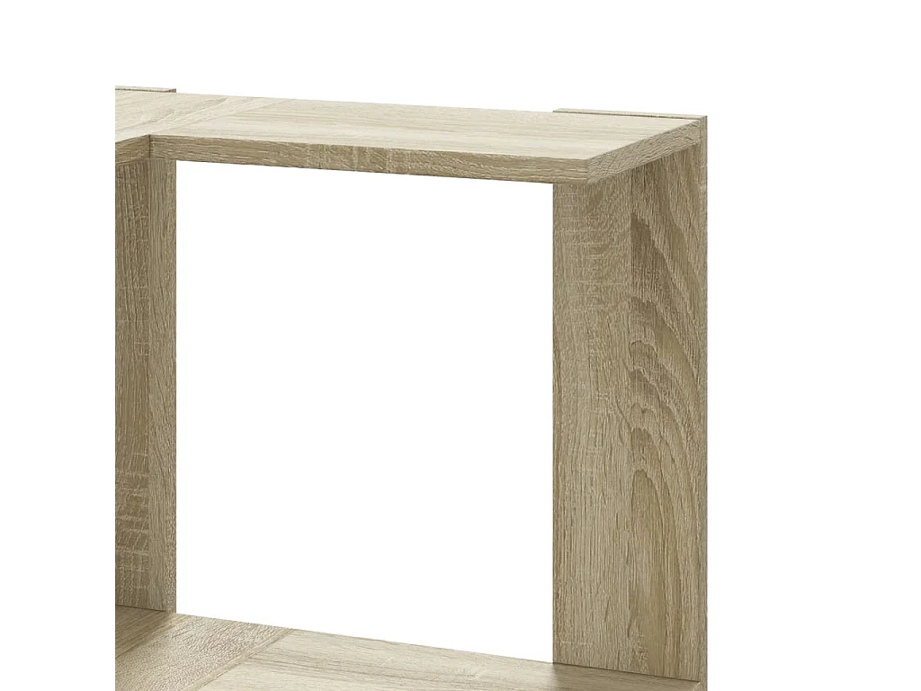 Libreria angolare a 5 ripiani in legno ingegnerizzato Sonoma Oak