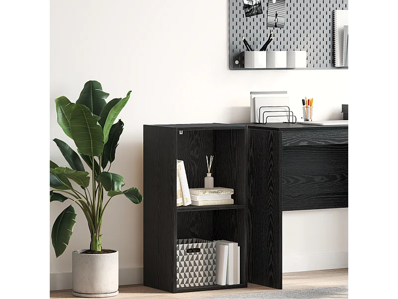 Bibliothèque Chêne noir 40 x 30 x 77 cm Bois d'ingénierie