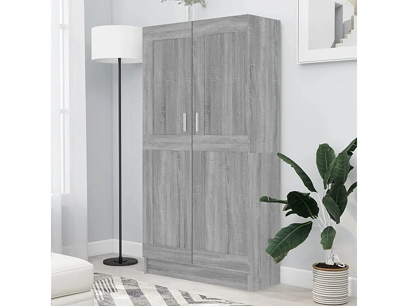Libreria Sonoma Grey 82,5x30,5x150 cm in legno ingegnerizzato