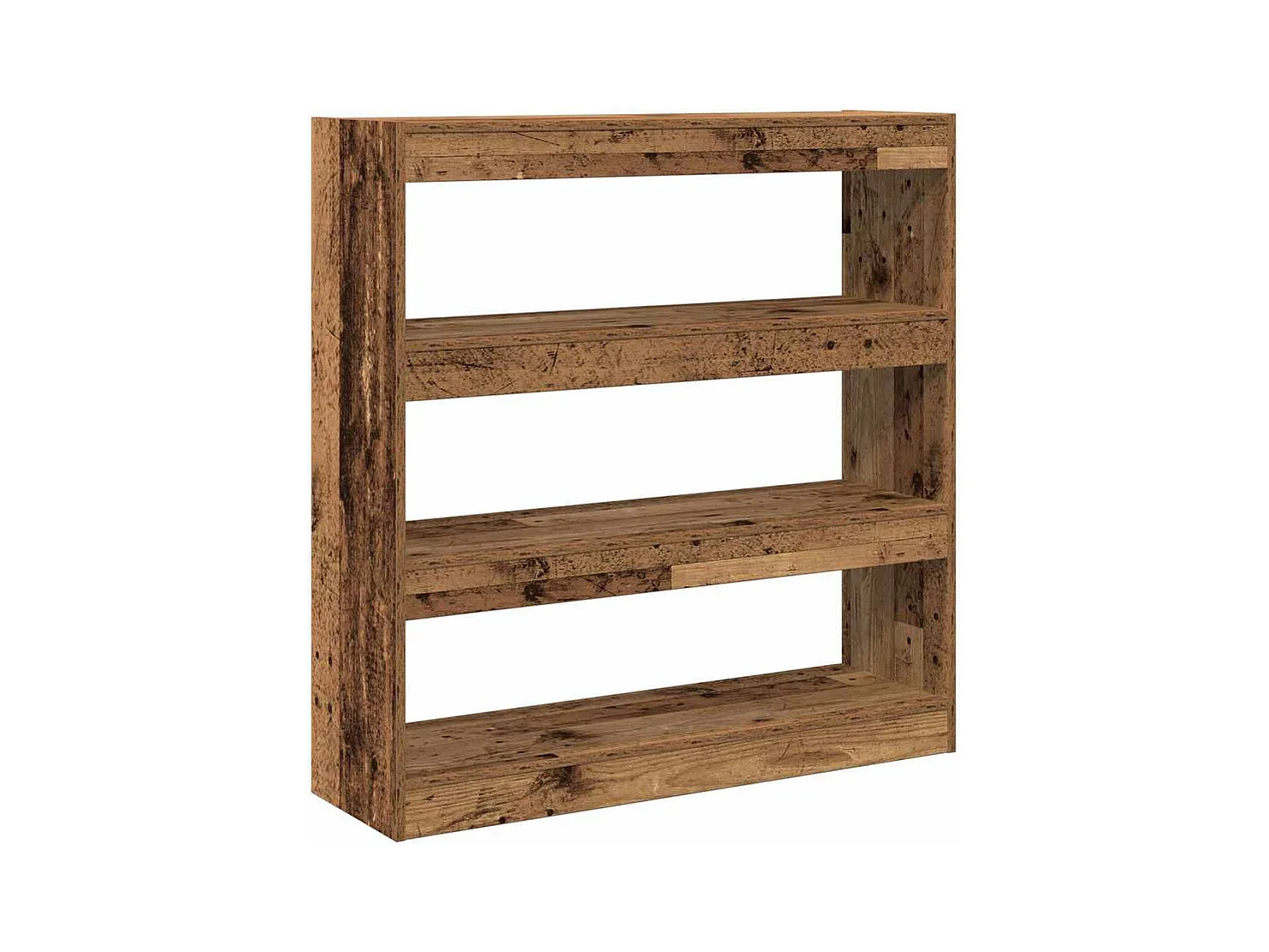 Meuble de rangement /Séparateur de pièce - Bois rustique - 100x30x103cm - Bois d'ingénierie