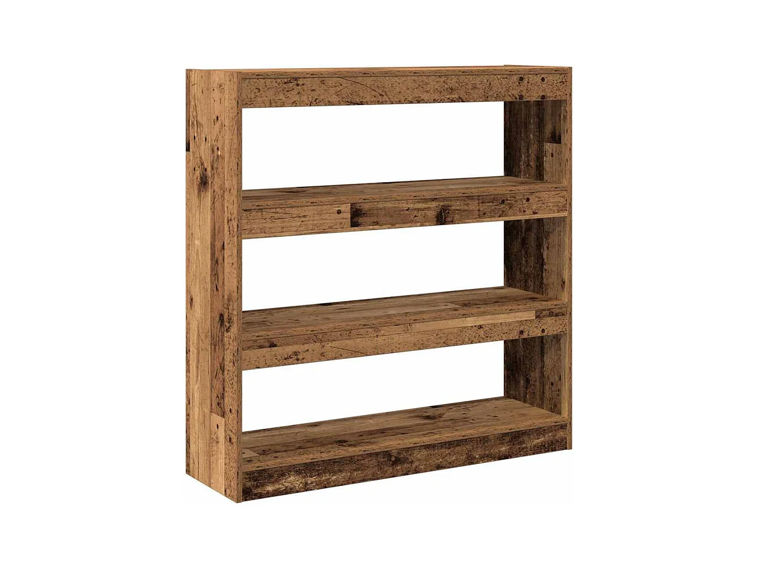 Meuble de rangement /Séparateur de pièce - Bois rustique - 100x30x103cm - Bois d'ingénierie