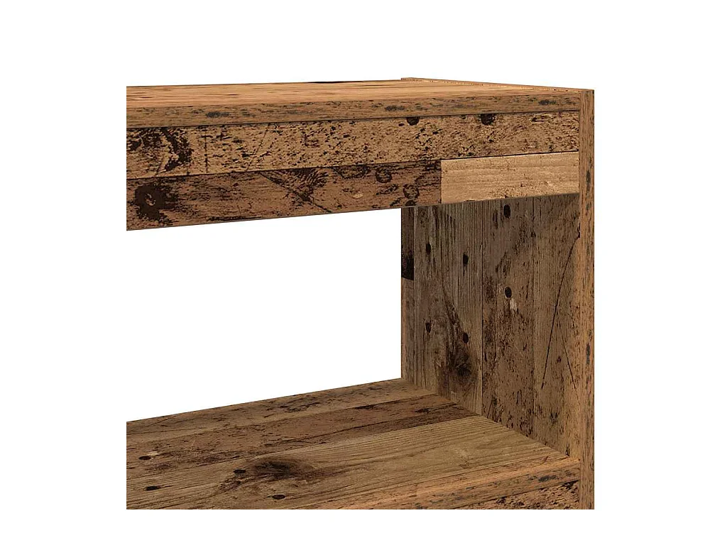 Meuble de rangement /Séparateur de pièce - Bois rustique - 100x30x103cm - Bois d'ingénierie