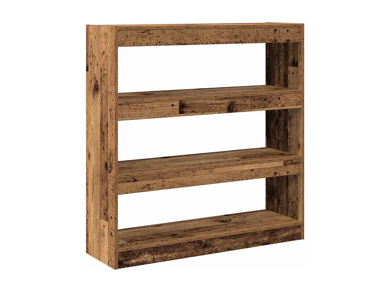 Meuble de rangement /Séparateur de pièce - Bois rustique - 100x30x103cm - Bois d'ingénierie