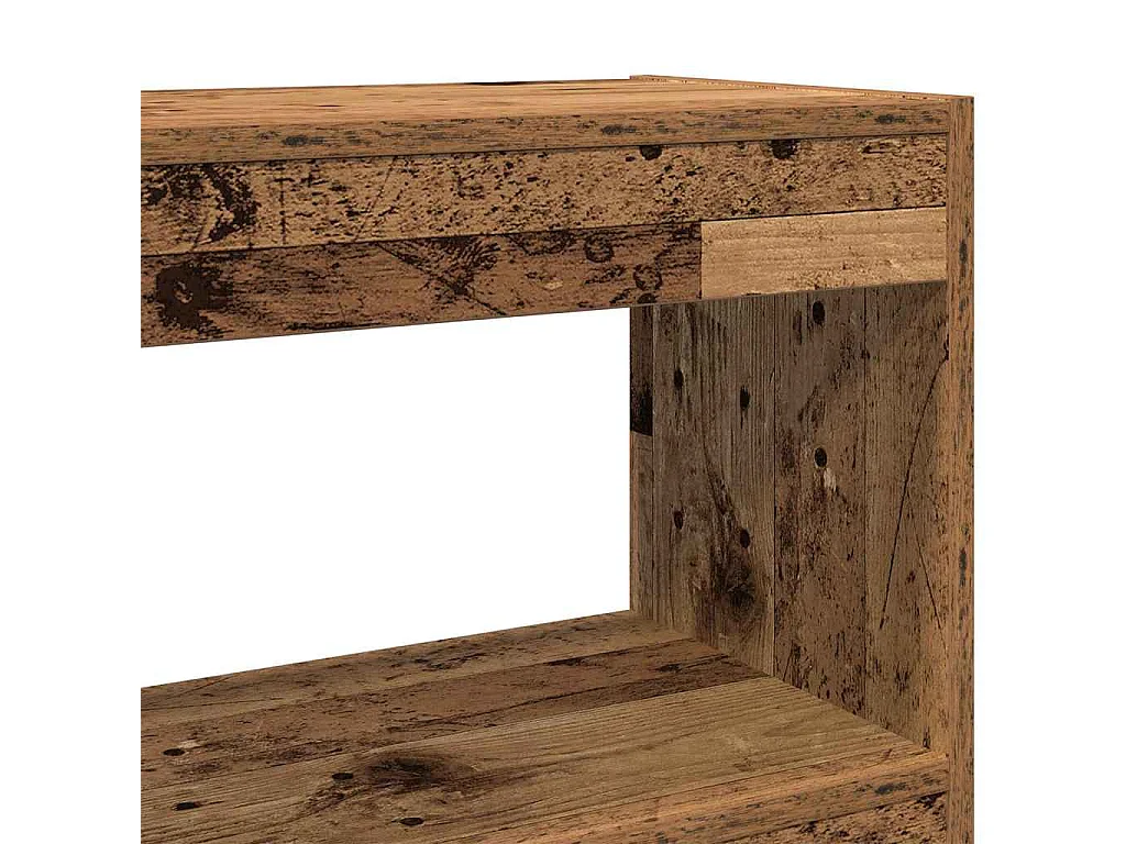 Meuble de rangement /Séparateur de pièce - Bois rustique - 100x30x103cm - Bois d'ingénierie