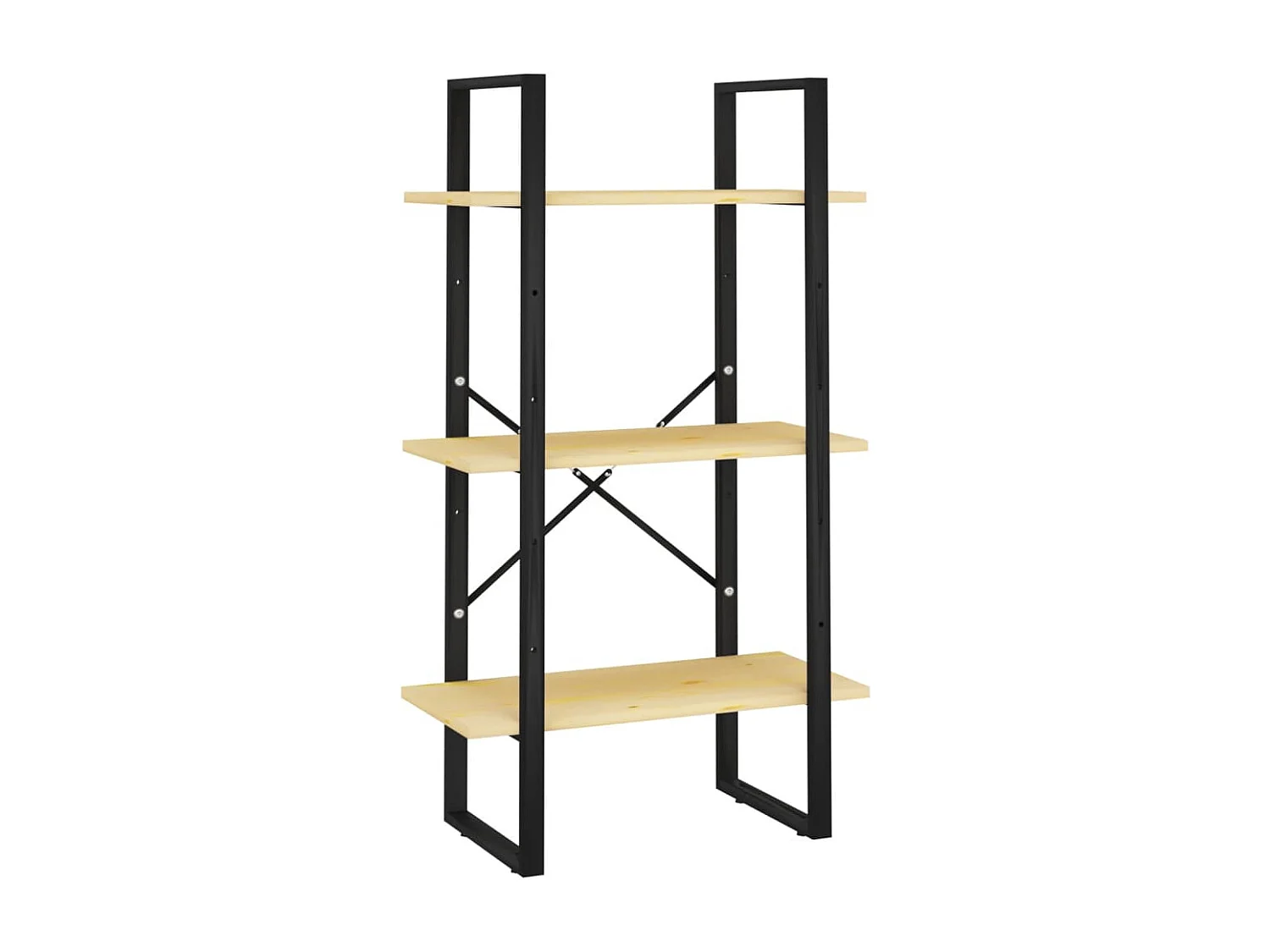 Scaffale portaoggetti 60x30x105 cm Legno massello di pino