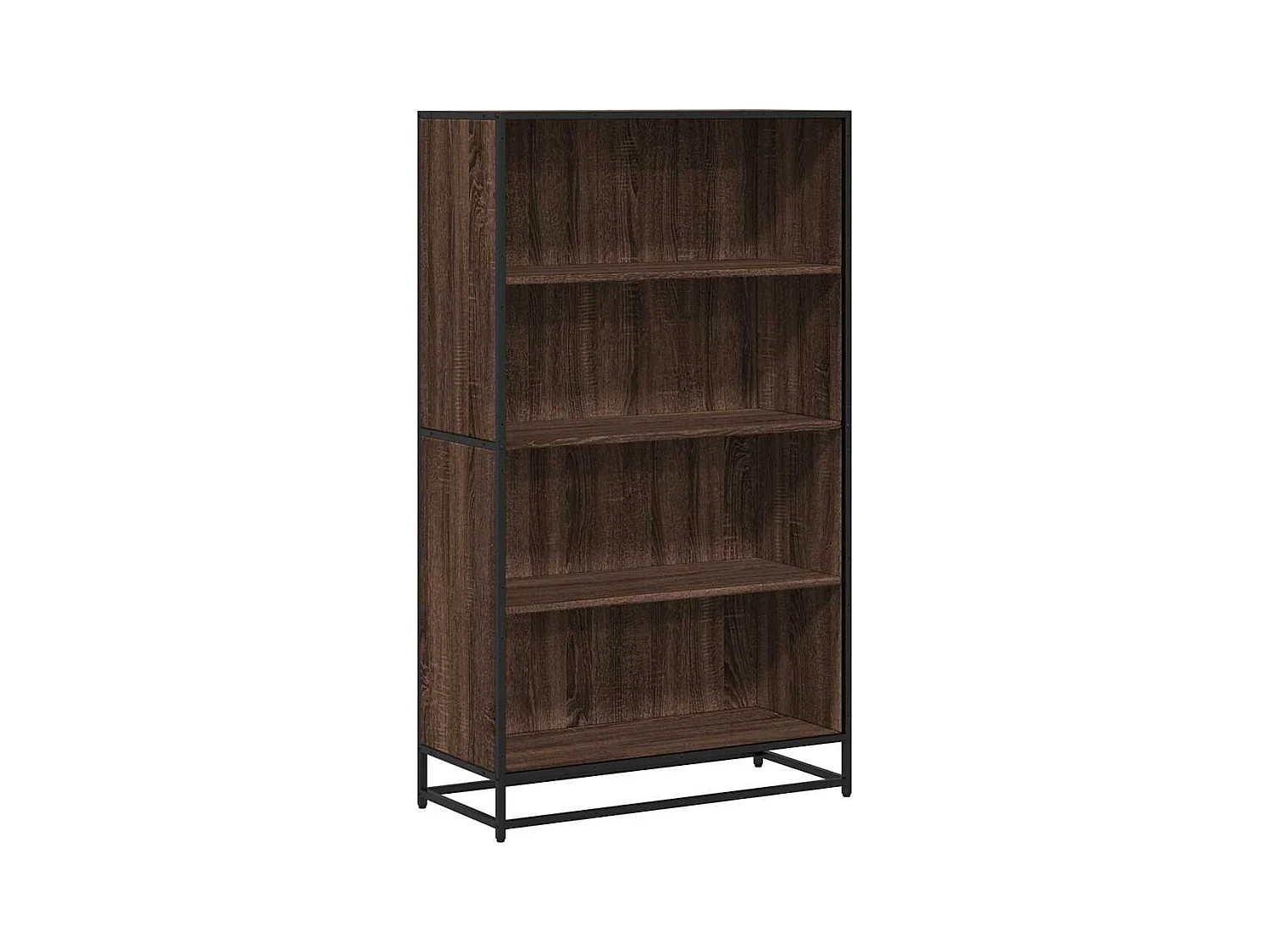 Bibliothèque chêne marron 80,5x35x139 cm bois d'ingénierie
