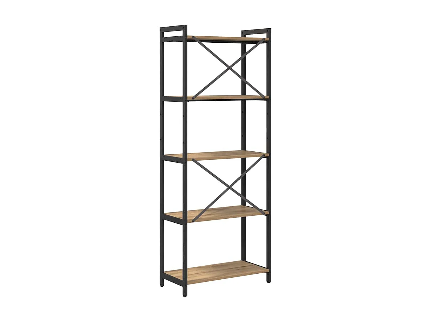 Bibliothèque chêne artisanal 60 x 30 x 153 cm Bois d'ingénierie