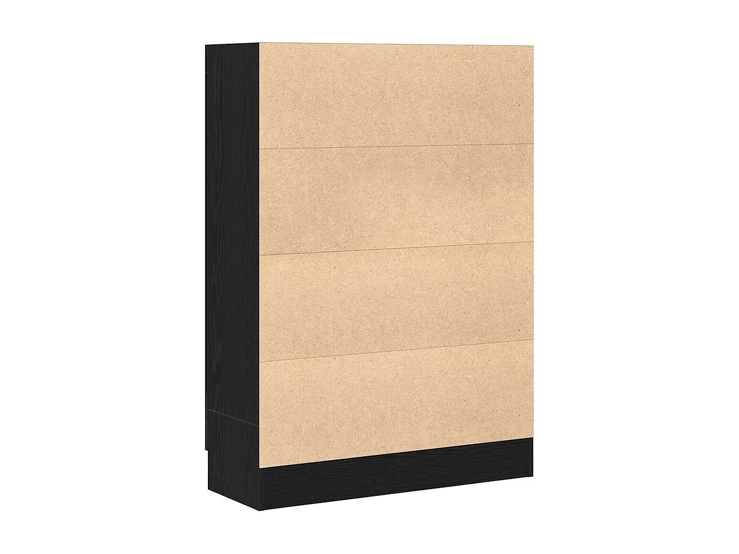 Bibliothèque en chêne noir - 82,5 x 30,5 x 115 cm, en bois d'ingénierie.