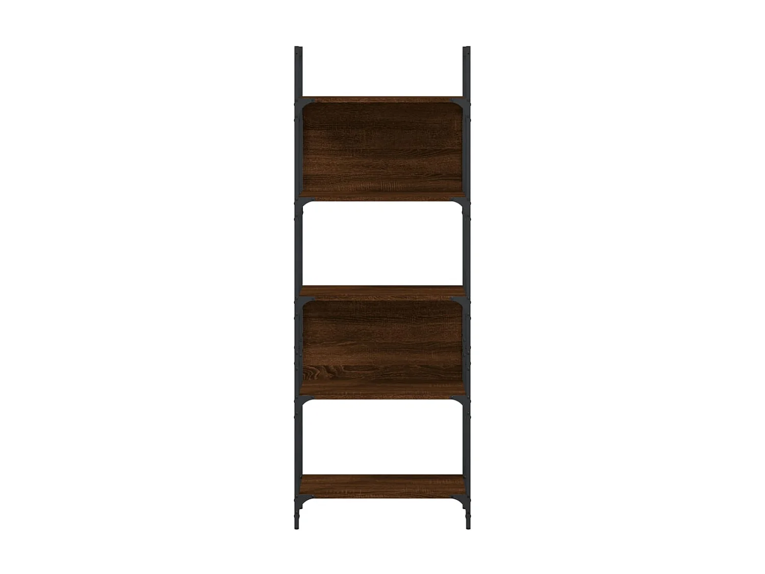 5-stöckiges Bücherregal, Eiche braun, 60,5 x 24 x 166,5 cm
