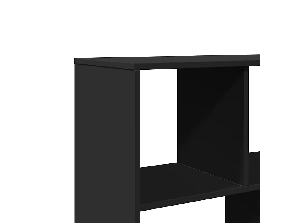 Parete divisoria nera 100x33x156,5 cm in legno ingegnerizzato