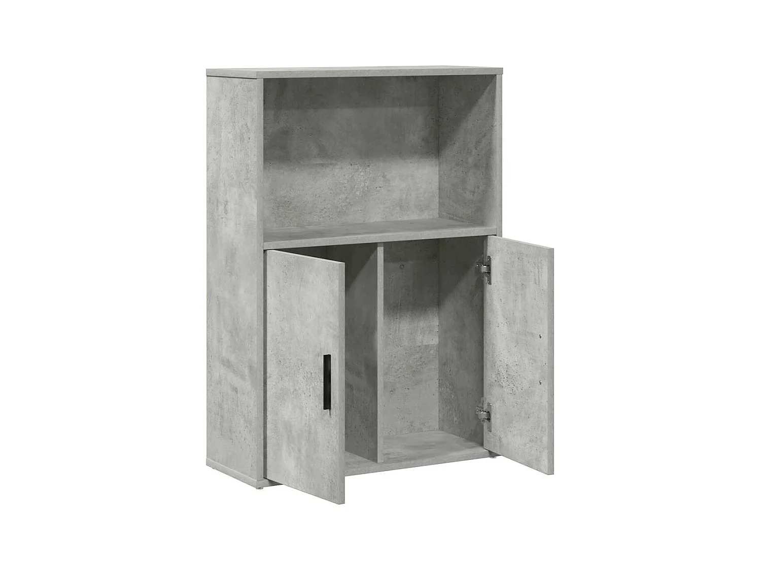 Bibliothèque gris béton 60x24x85 cm bois d'ingénierie
