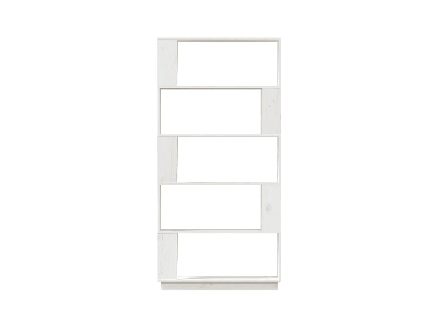 Bibliothèque/Séparateur de pièce Blanc 80x25x163,5cm Pin massif