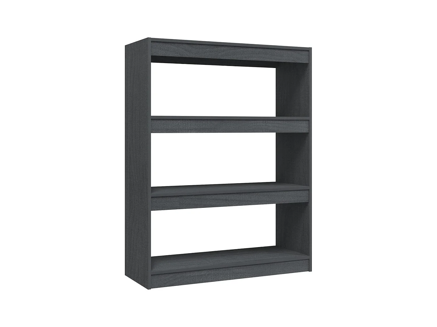 Bibliothèque/Séparateur de pièce Gris 100x30x103 cm Pin massif