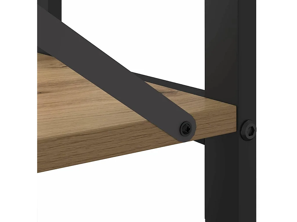 Bibliothèque chêne artisanal 80 x 30 x 83 cm Bois d'ingénierie