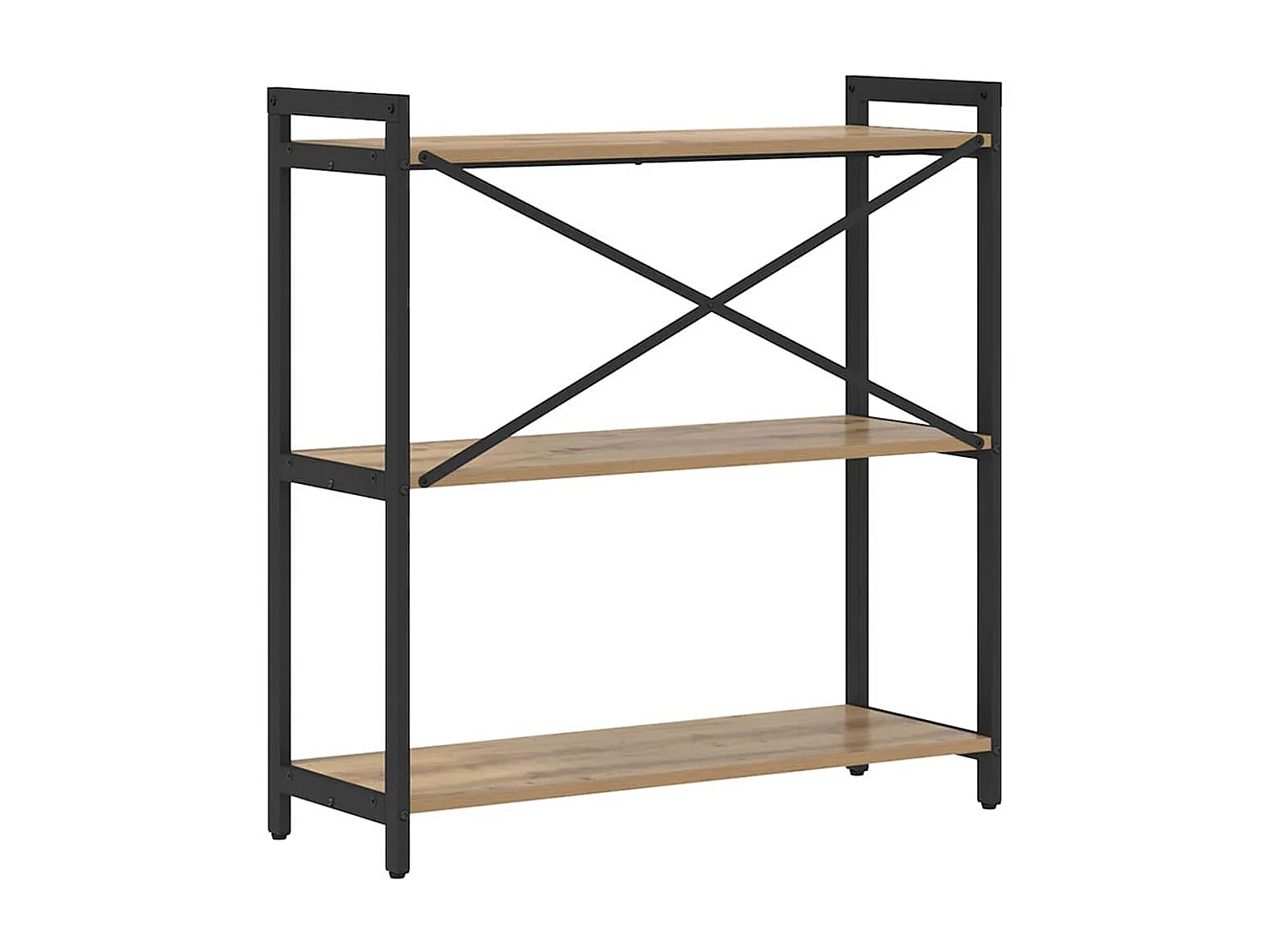 Bibliothèque chêne artisanal 80 x 30 x 83 cm Bois d'ingénierie