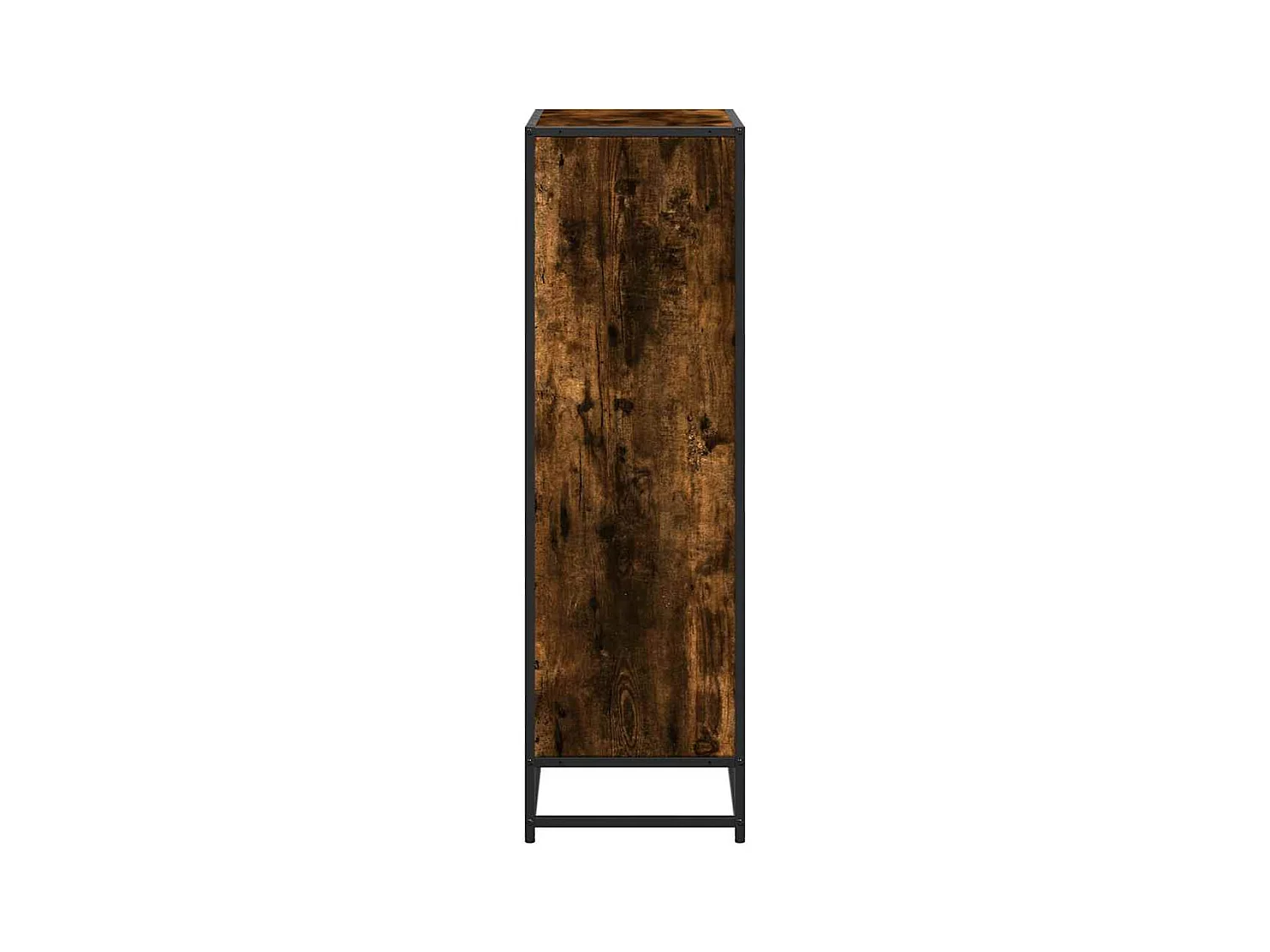 Bibliothèque chêne fumé 65,5x33x107,5 cm bois d'ingénierie