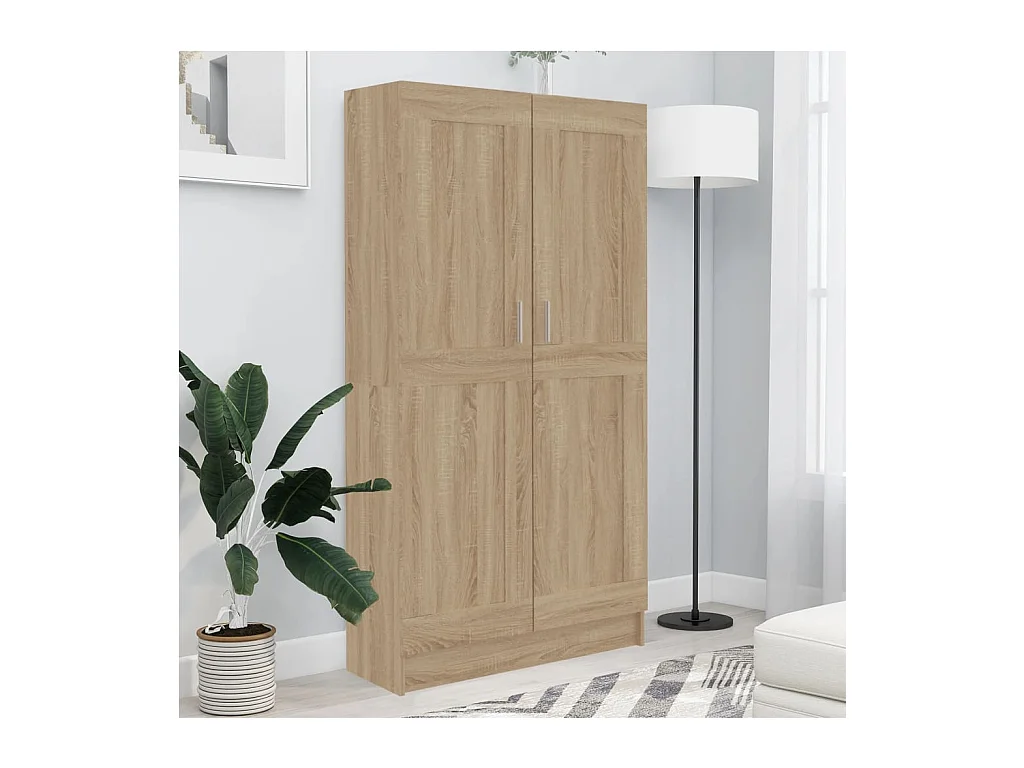 Bibliothèque Chêne sonoma 82,5x30,5x150 cm Bois d’ingénierie