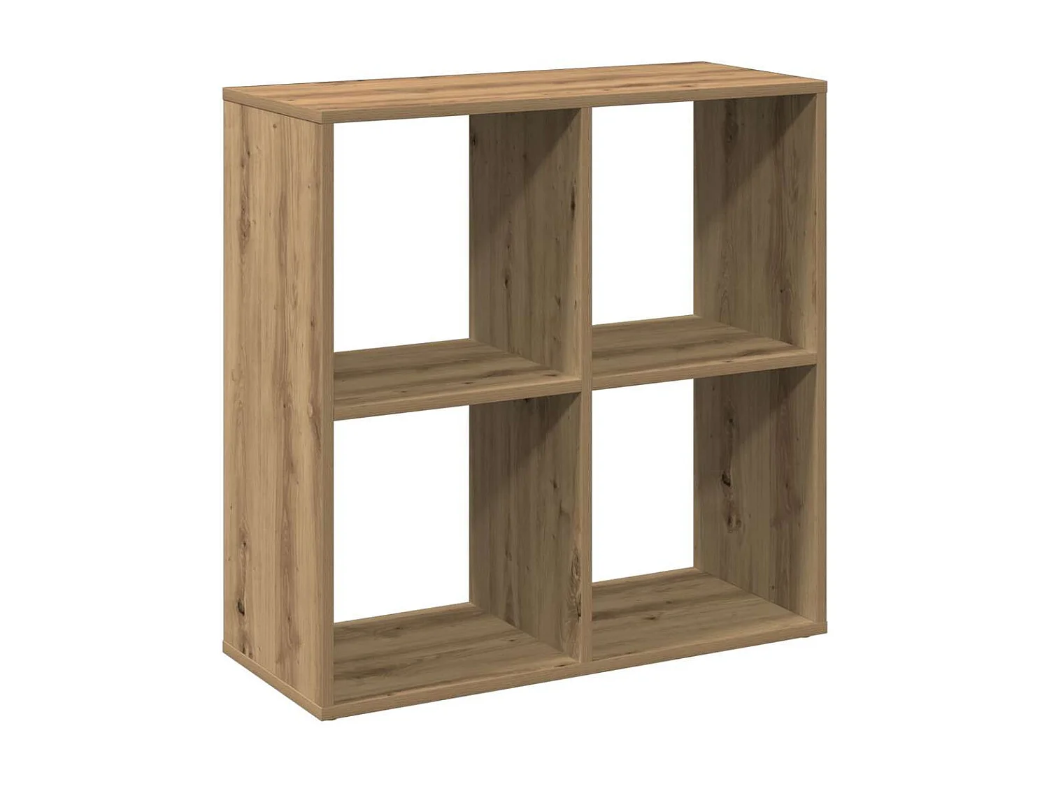 Raumteiler-Regal, handgefertigt aus Eiche, 69,5 x 29 x 69,5 cm