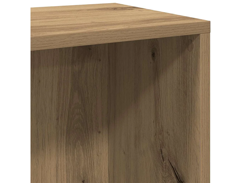 Bibliothèque chêne artisanal 50x25x80 cm bois d'ingénierie