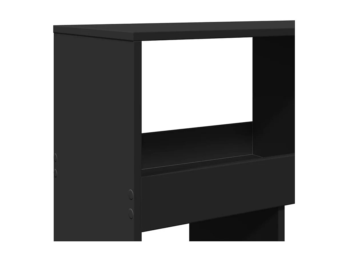 Libreria nera 100x33x187,5 cm in legno ingegnerizzato