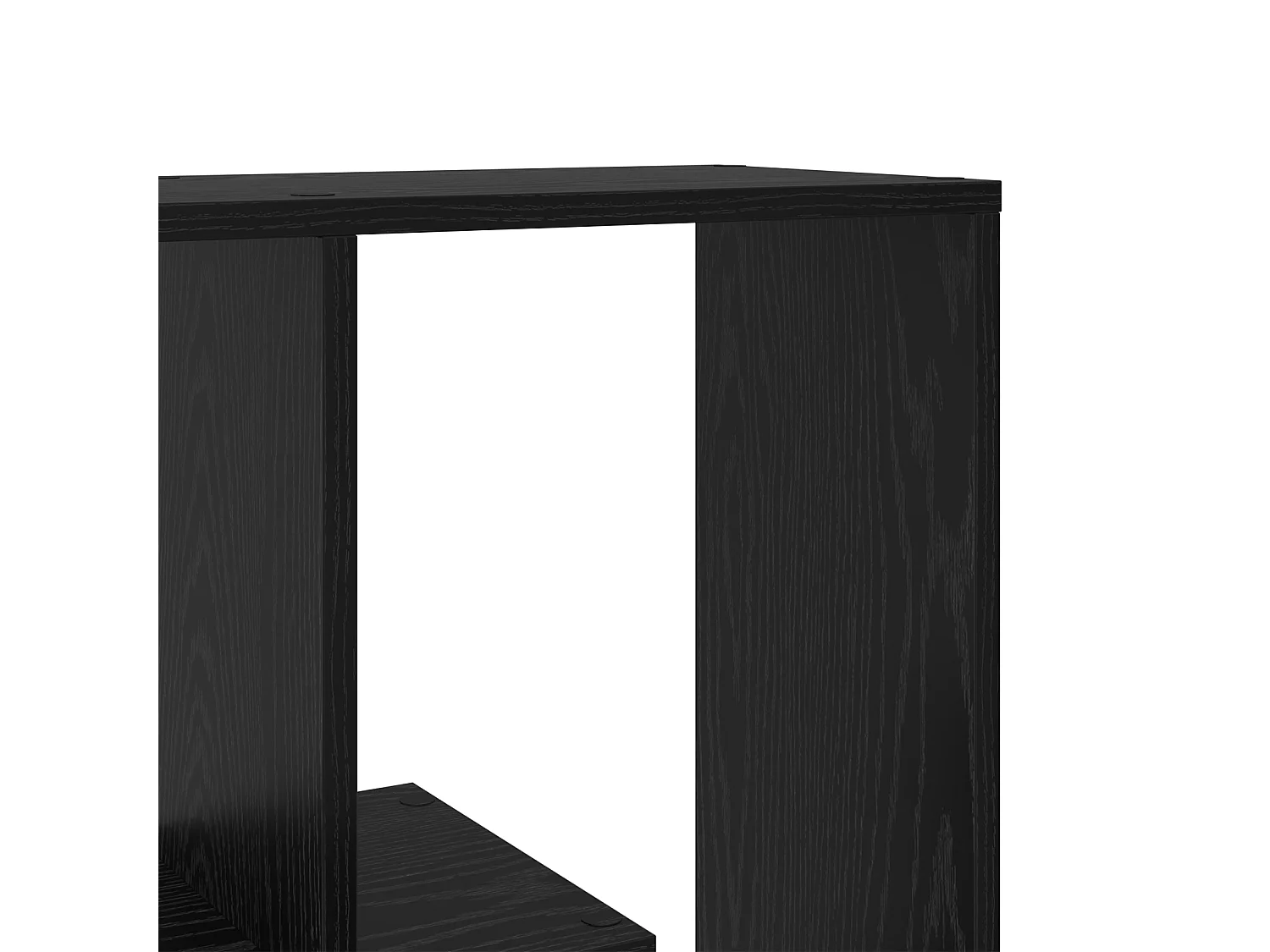 Bibliothèque séparatrice de pièce Chêne noir 67x25x161,5 cm Bois d'ingénierie