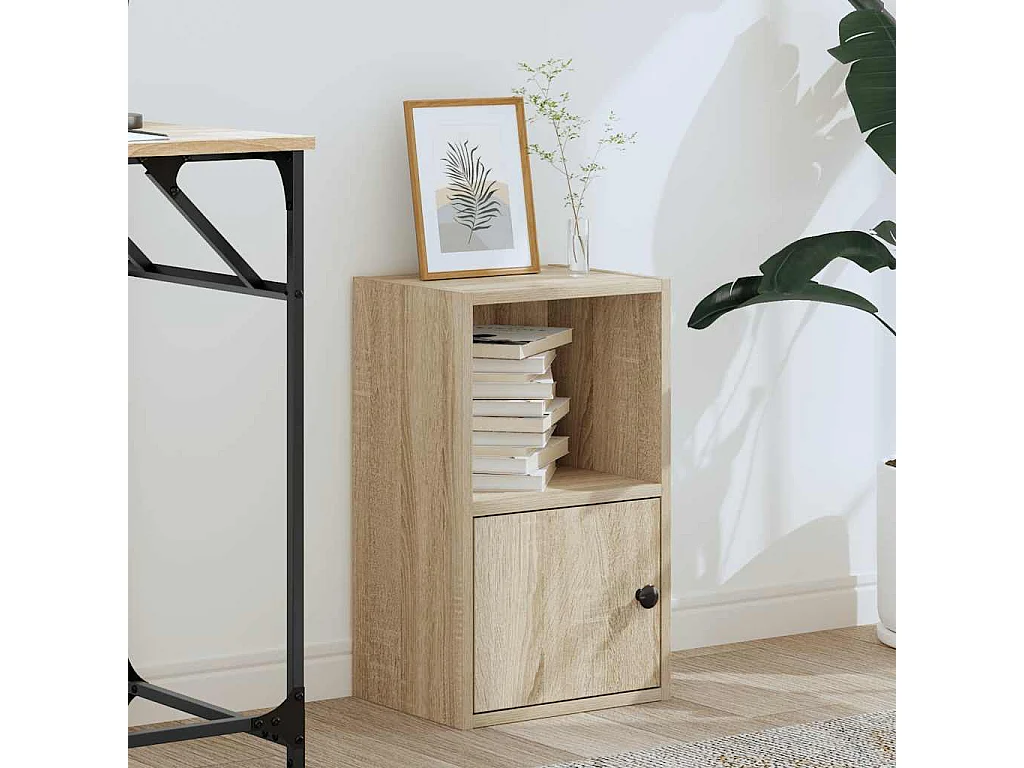 Bibliothèque chêne sonoma 31x24x52 cm bois d'ingénierie
