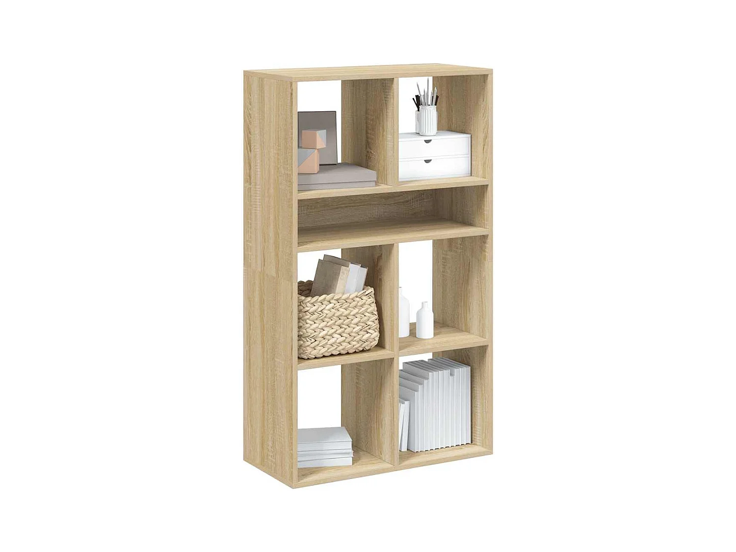 Bibliothèque chêne sonoma 66x31x112 cm bois d'ingénierie