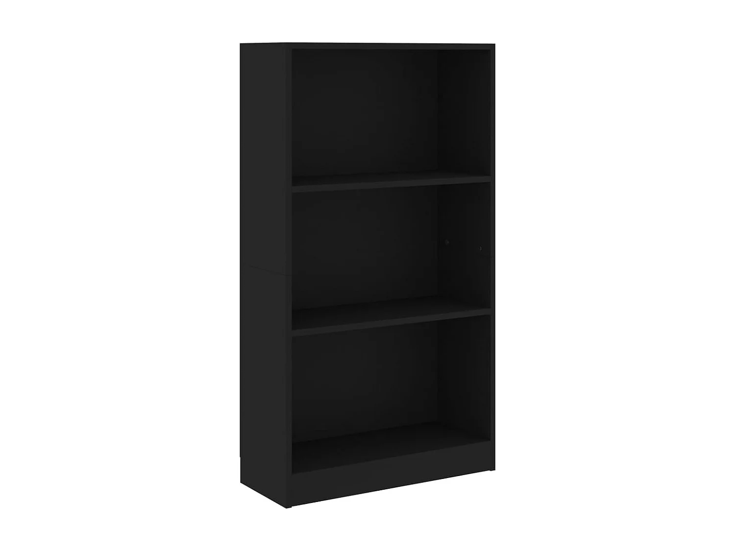 3-laags boekenkast Zwart 60x24x109 cm Technisch hout