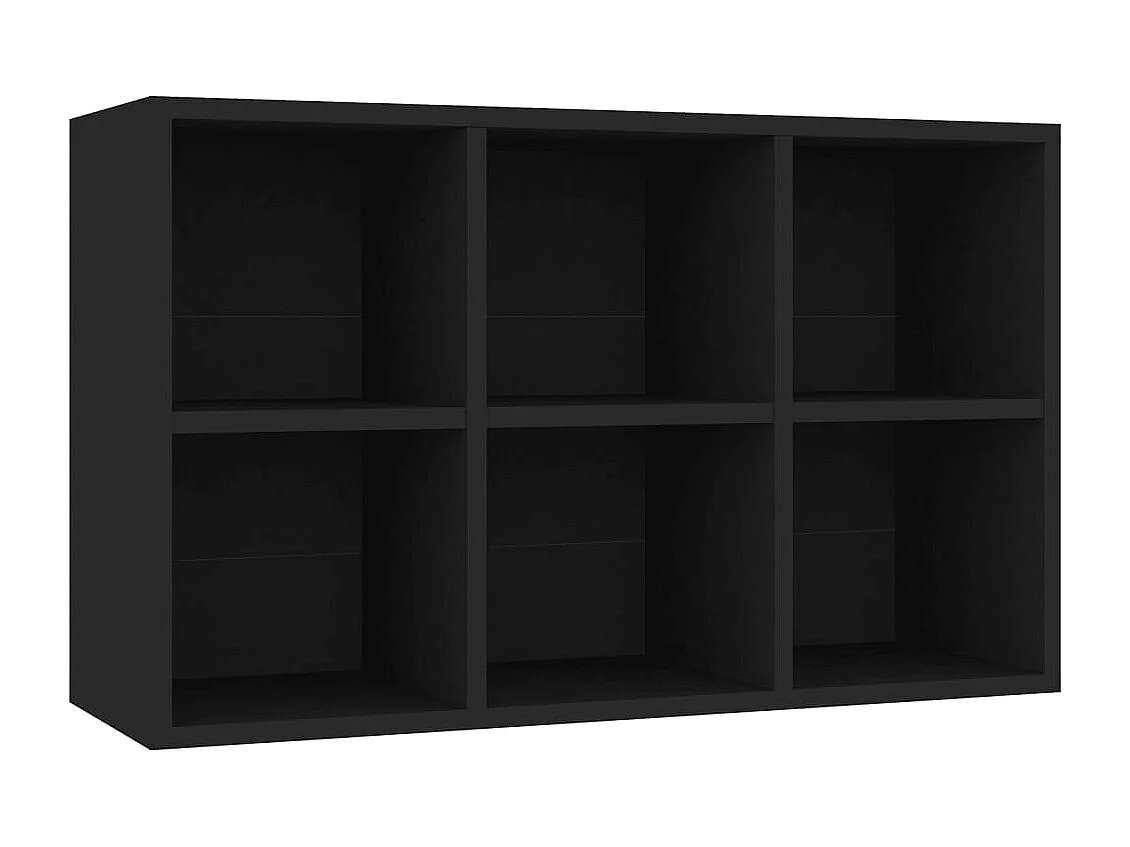 Zwarte boekenkast/dressoir 66x30x98 cm bewerkt hout