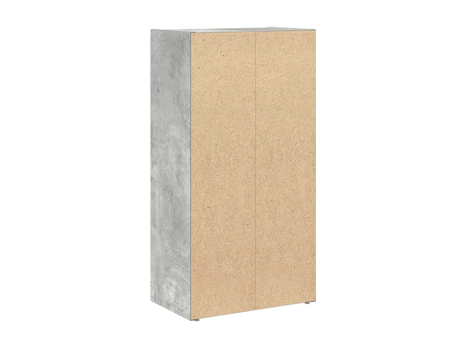 Bibliothèque gris béton 40x24x77 cm bois d'ingénierie