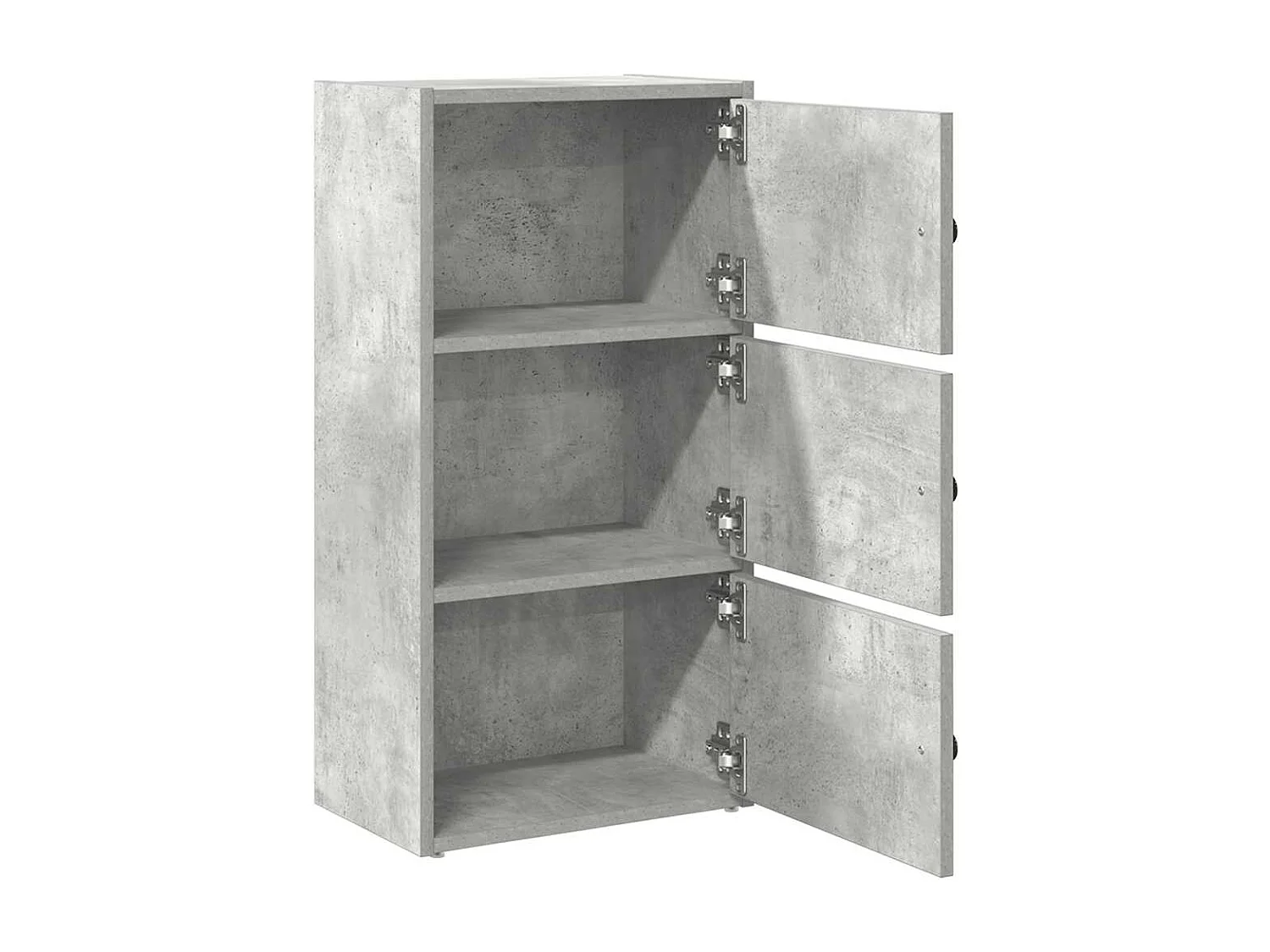 Bibliothèque gris béton 40x24x77 cm bois d'ingénierie