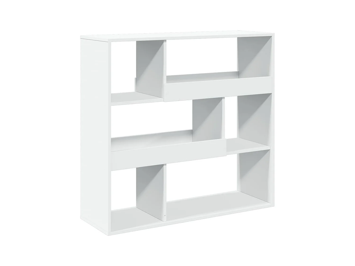 Parete divisoria bianca 100x33x94,5 cm in legno ingegnerizzato