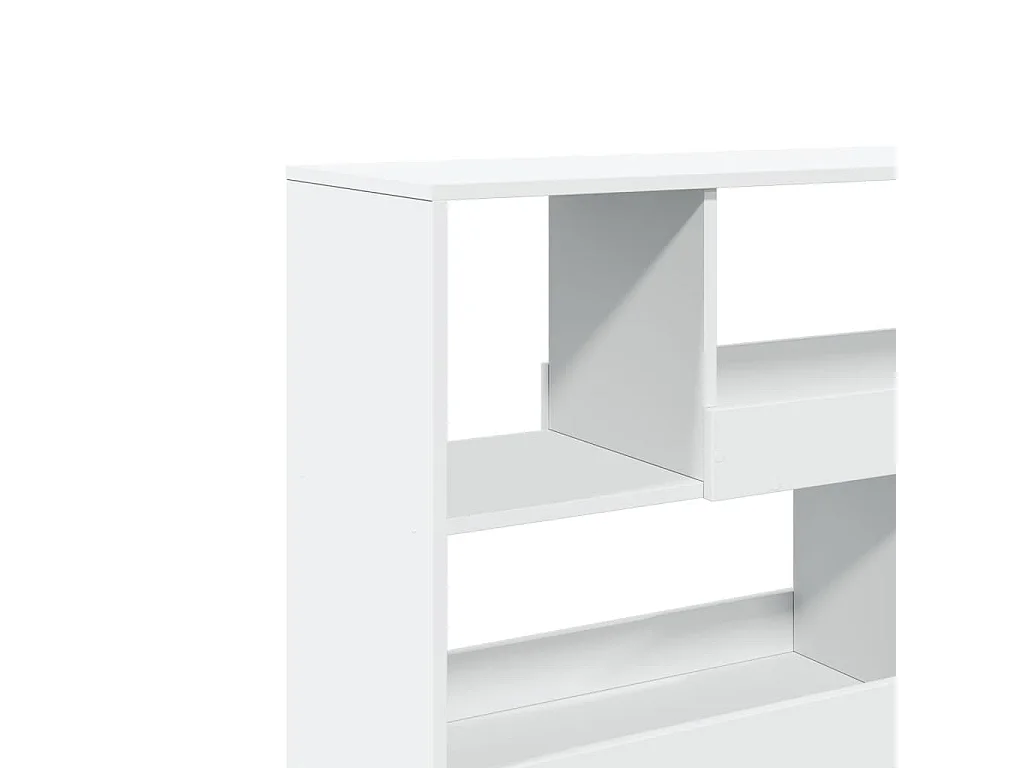 Parete divisoria bianca 100x33x94,5 cm in legno ingegnerizzato