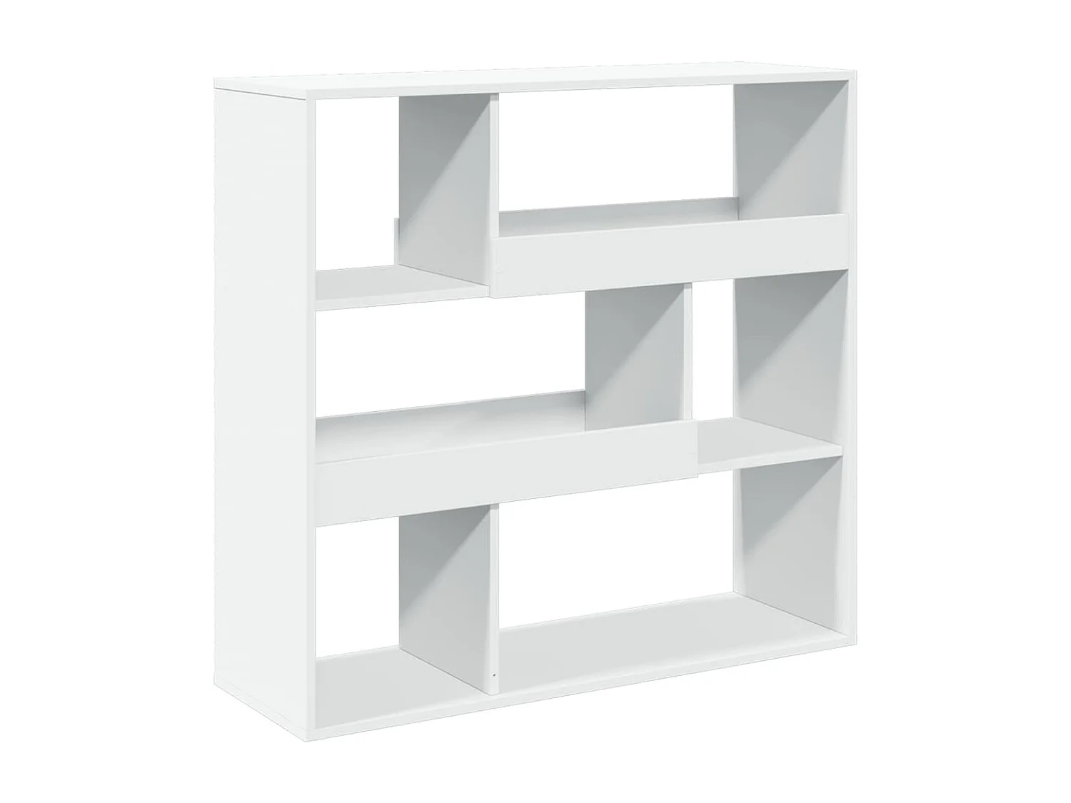 Parete divisoria bianca 100x33x94,5 cm in legno ingegnerizzato