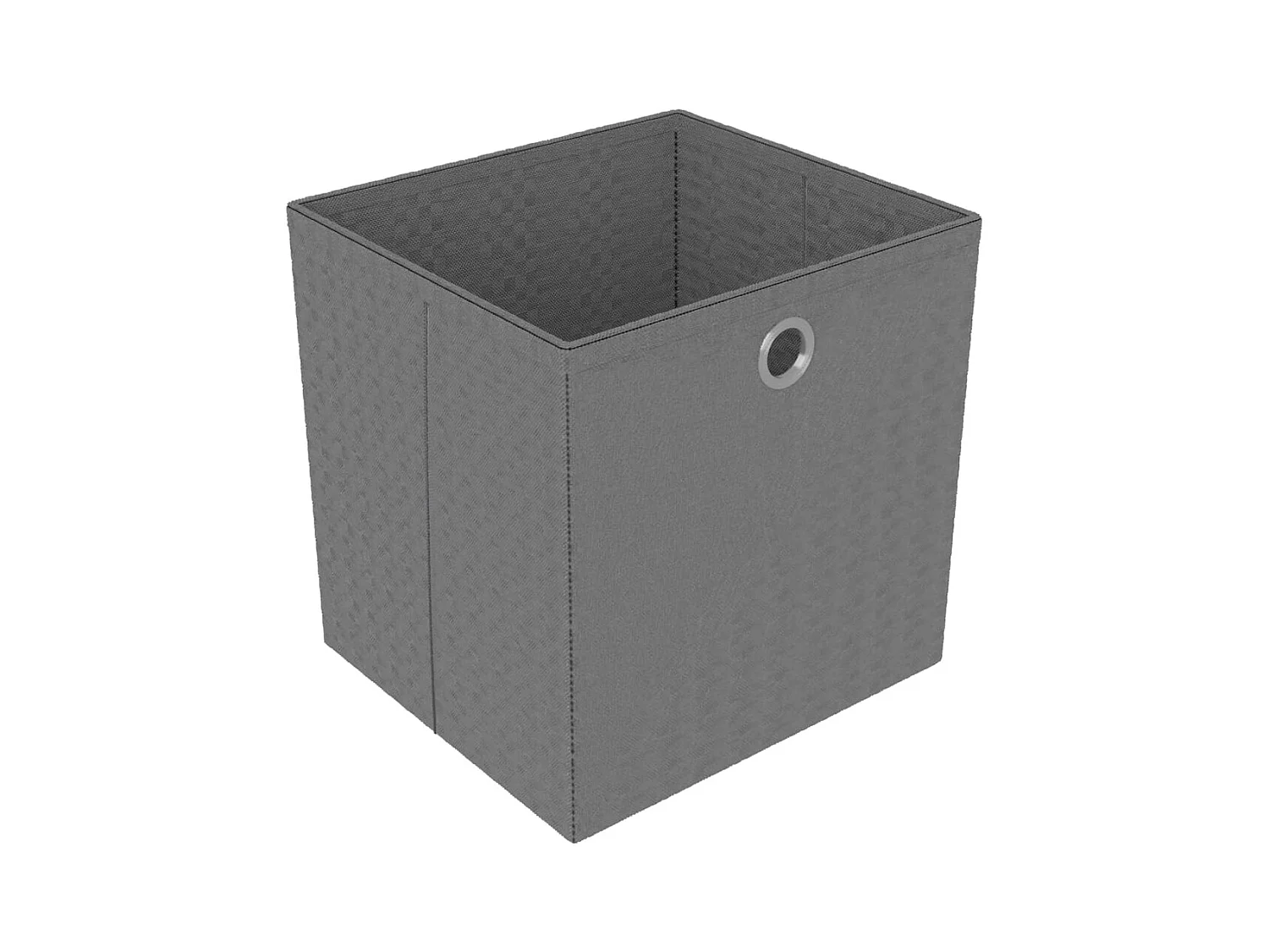 Étagère d'affichage 5 cubes et boîtes Gris 103x30x72,5 cm Tissu