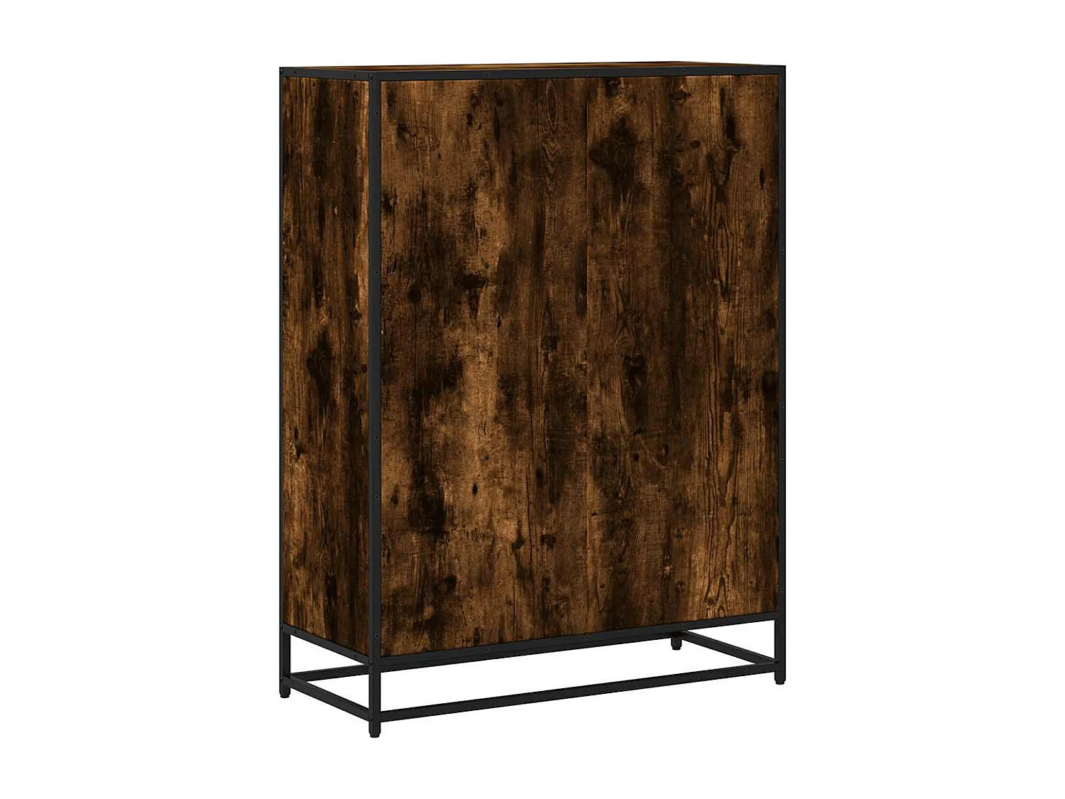 Bibliothèque chêne fumé 80,5x35x107,5 cm bois d'ingénierie