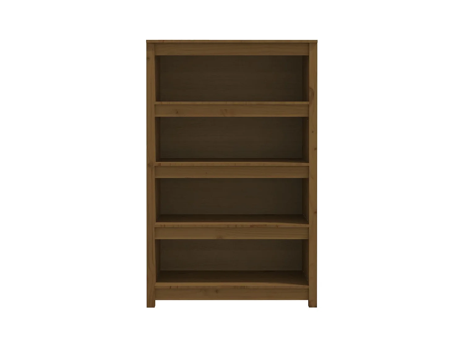 Bibliothèque Marron miel 80x35x126 cm Bois de pin massif