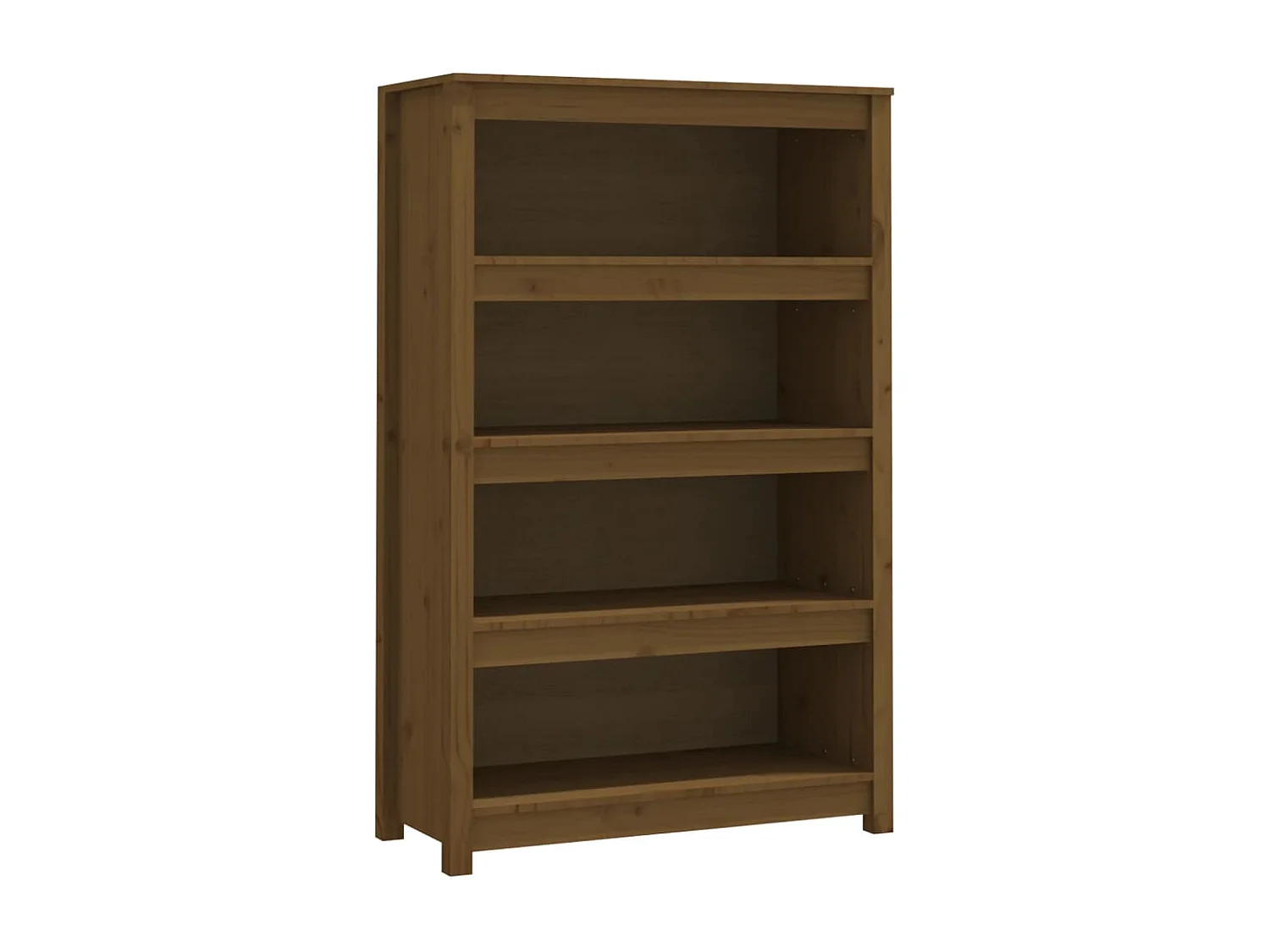 Bibliothèque Marron miel 80x35x126 cm Bois de pin massif