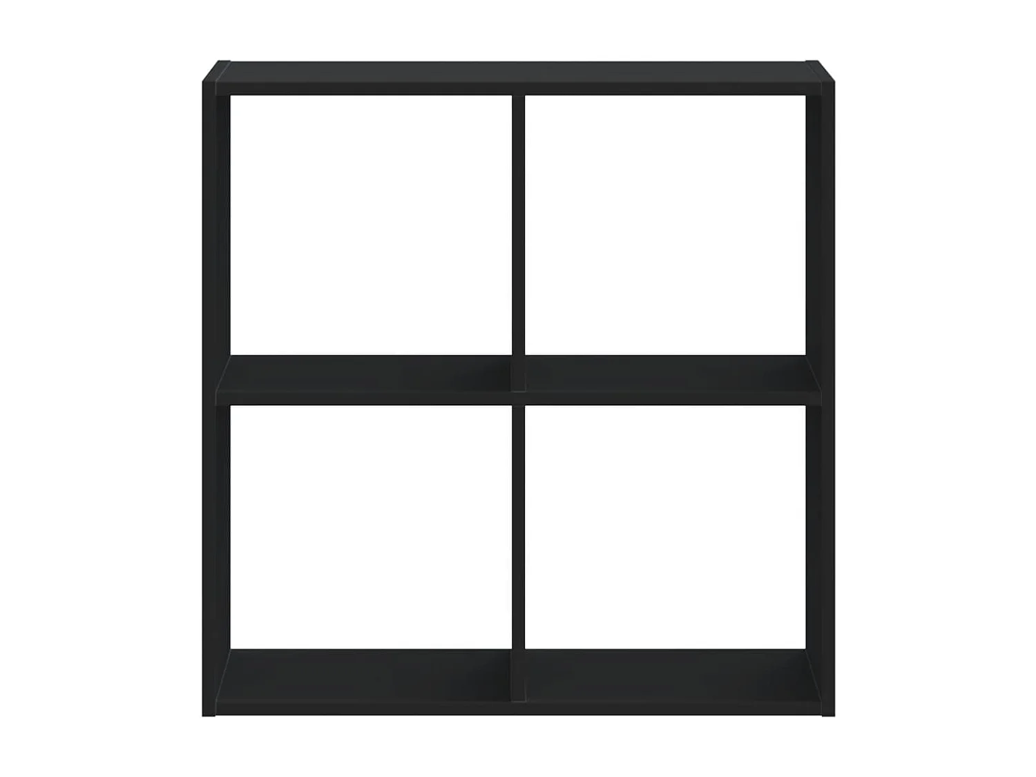 Libreria nera 68,5x32x68,5 cm in legno ingegnerizzato