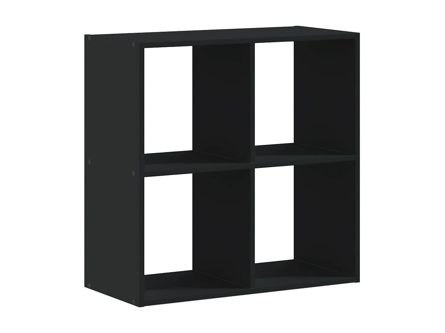 Libreria nera 68,5x32x68,5 cm in legno ingegnerizzato