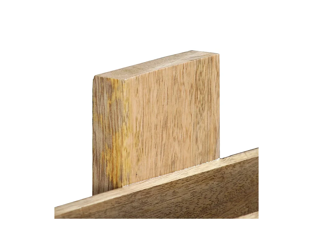 Portariviste da parete 30x11x72 cm Legno massello di mango