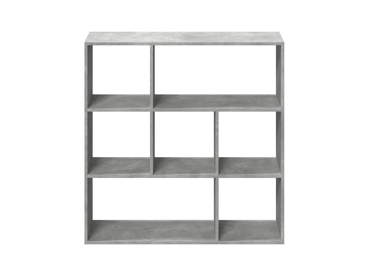 Betongrijze kamerverdelerplank 102x29x103,5 cm