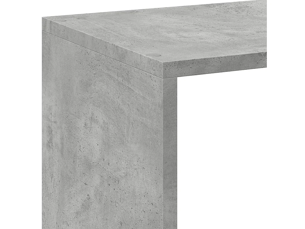 Mensola divisoria grigio cemento 102x29x103,5 cm