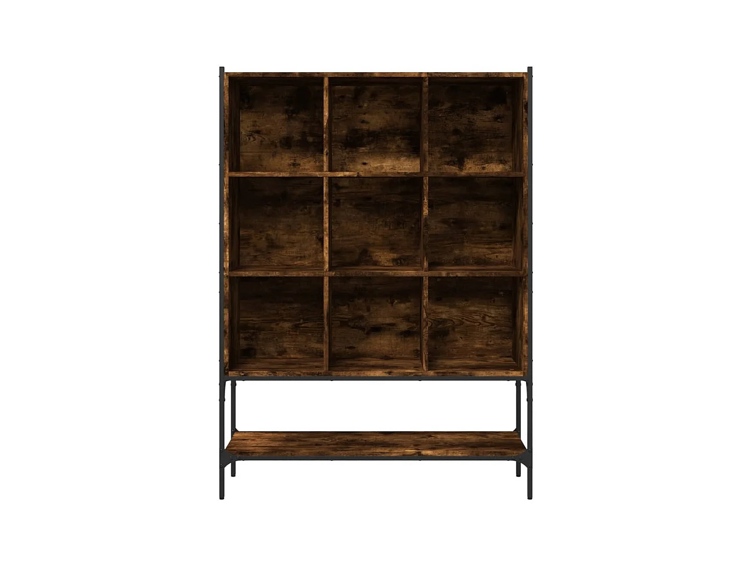 Bücherregal aus geräucherter Eiche 102 x 30 x 141,5 cm, Holzwerkstoff