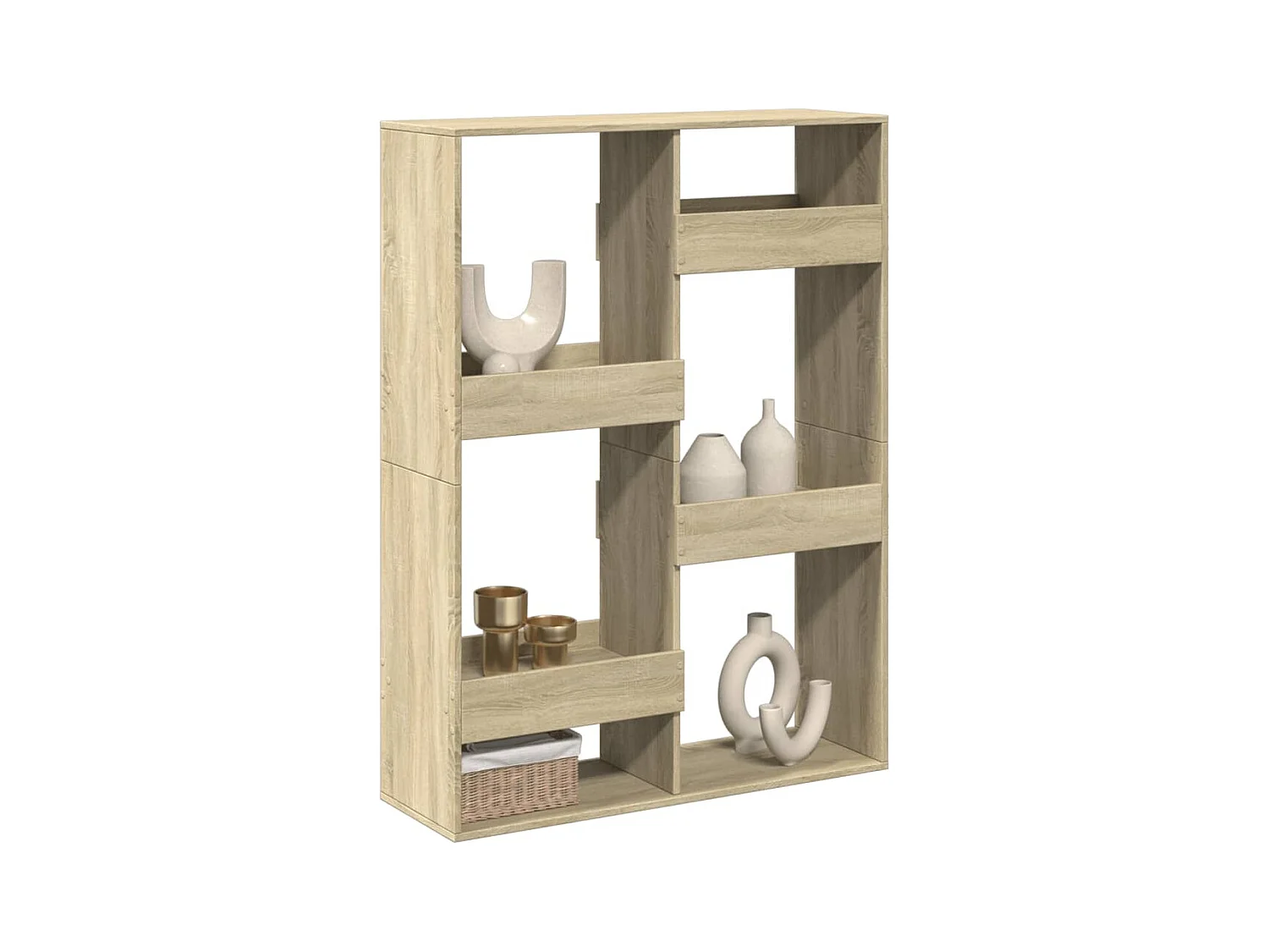 Sonoma eiken scheidingswand 100x33x135cm bewerkt hout